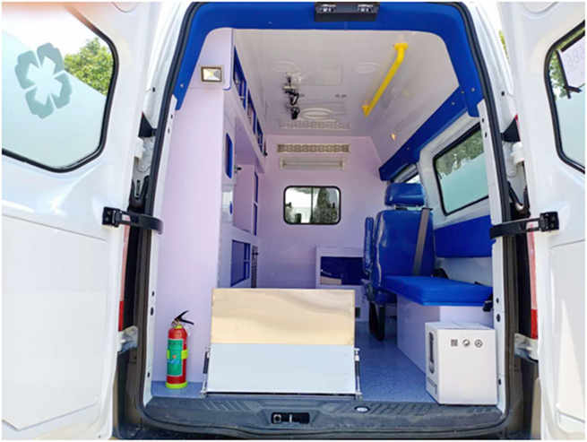 福特全順中軸中頂汽油版負壓救護車