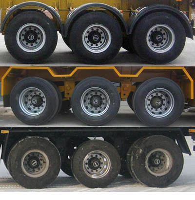 程力威牌CLW9408GFWB型腐蝕性物品罐式運輸半掛車