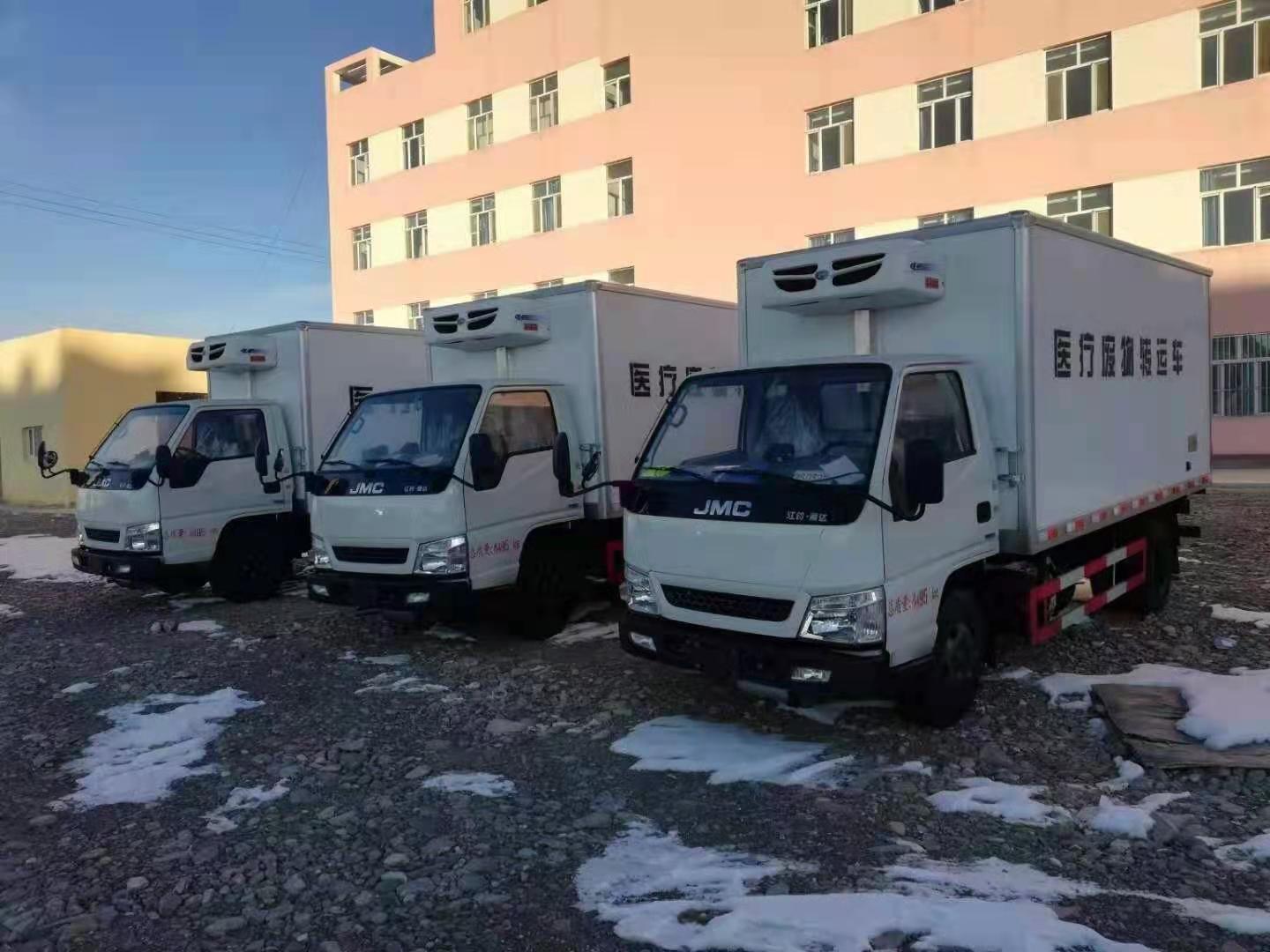 三臺江鈴醫療廢物轉運車發往新疆