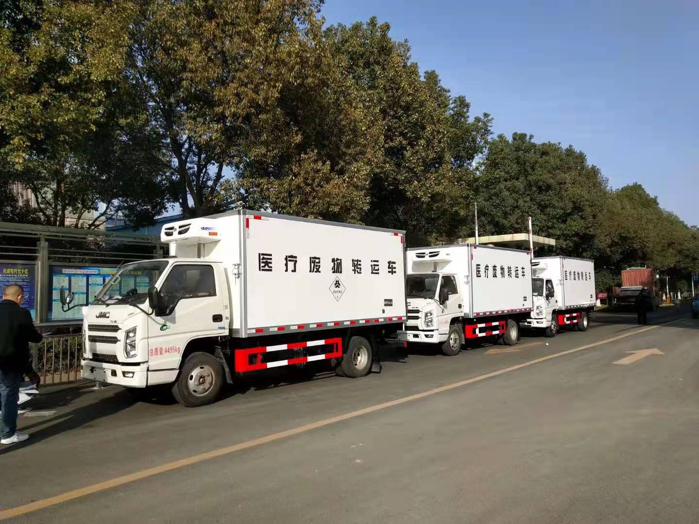 黑龍江馬總訂購三臺江鈴順達國六醫療廢物轉運車