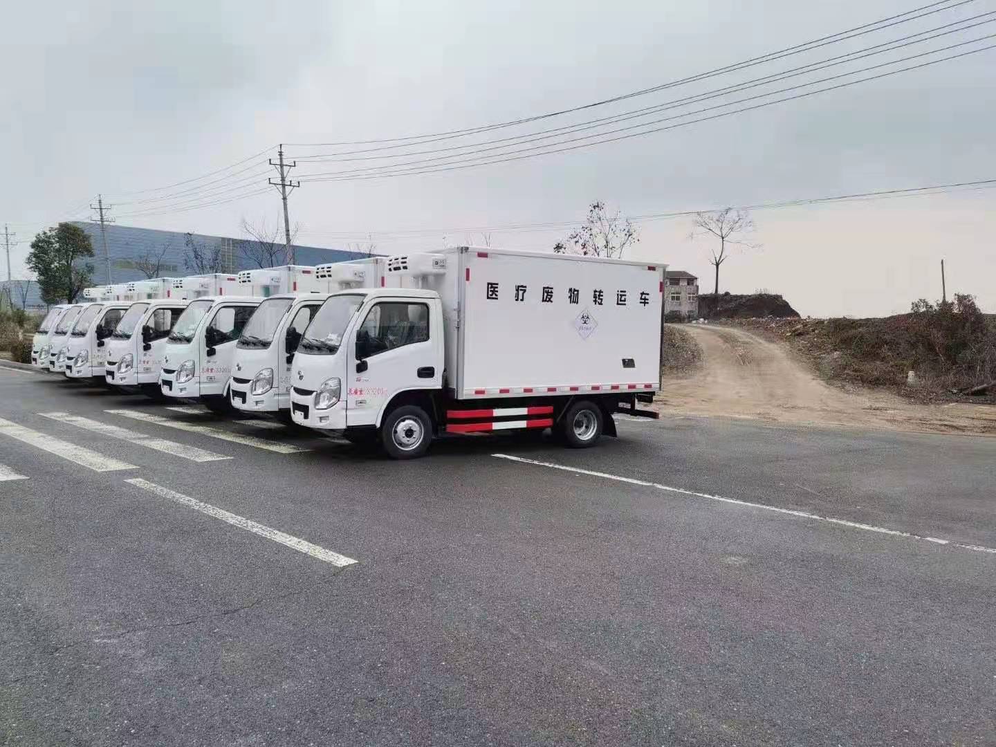 躍進小福星國六S70醫療廢物轉運車批量發車