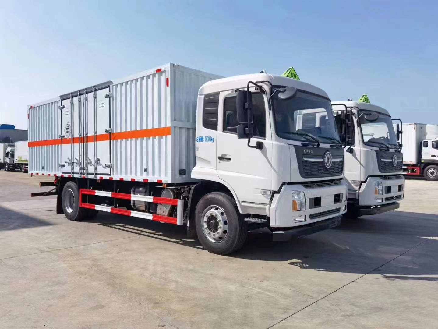 東風天錦國六毒性氣體廂式車(瓦楞板)