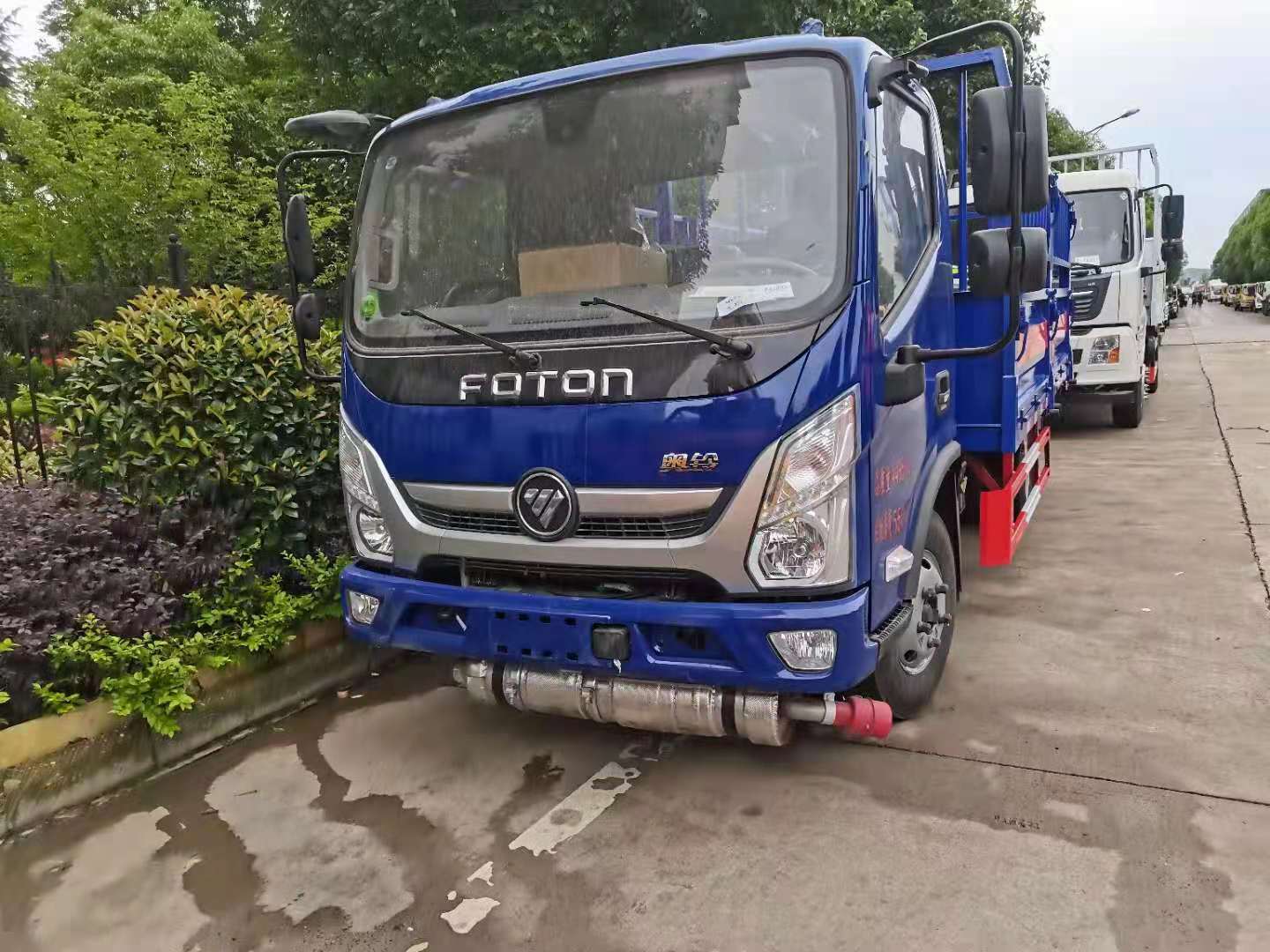 福田奧鈴藍色國六氣瓶車