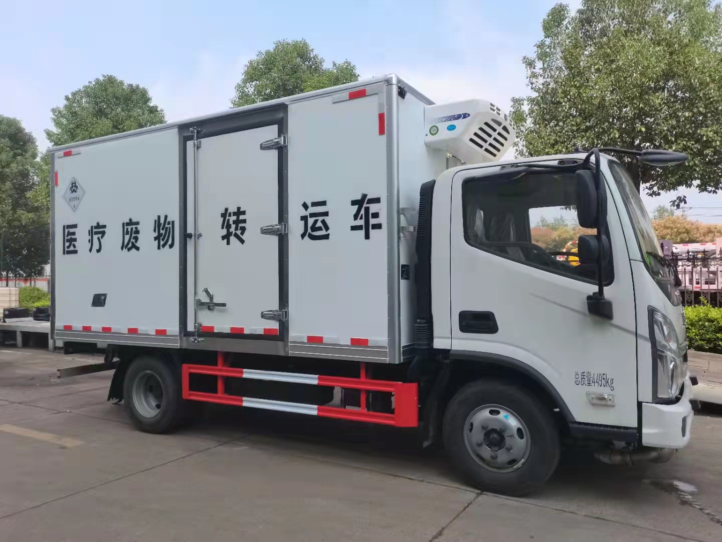 福田奧鈴云內150馬力發動機醫療廢物轉運車